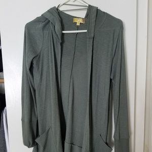 Princess Vera Wang olive cardigan
